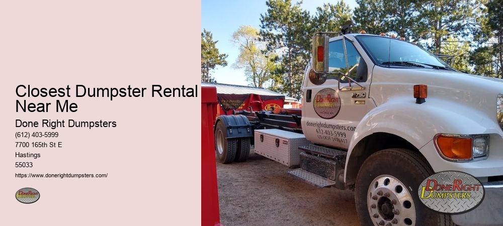 Residential Dumpster Rental Hastings MN