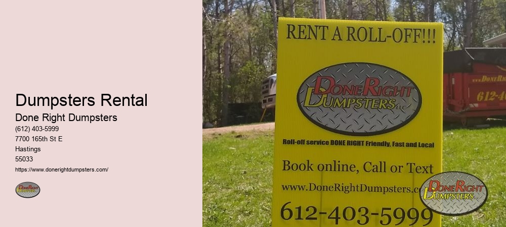 Residential Dumpster Rental Prices