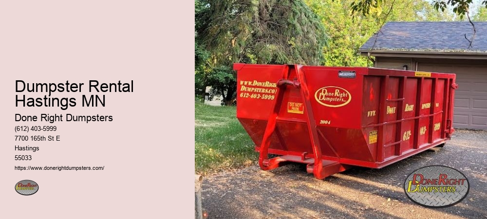 Dumpster Rental Hastings MN