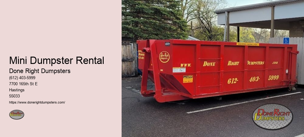 Commercial Dumpster Rental