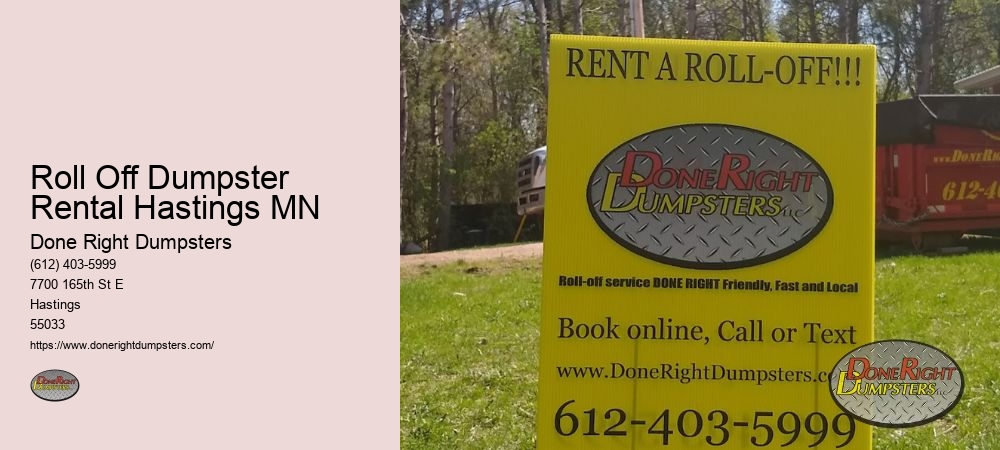 Small Dumpster Rental Hastings MN