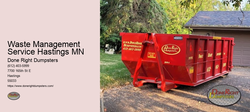 Waste Management Service Hastings MN